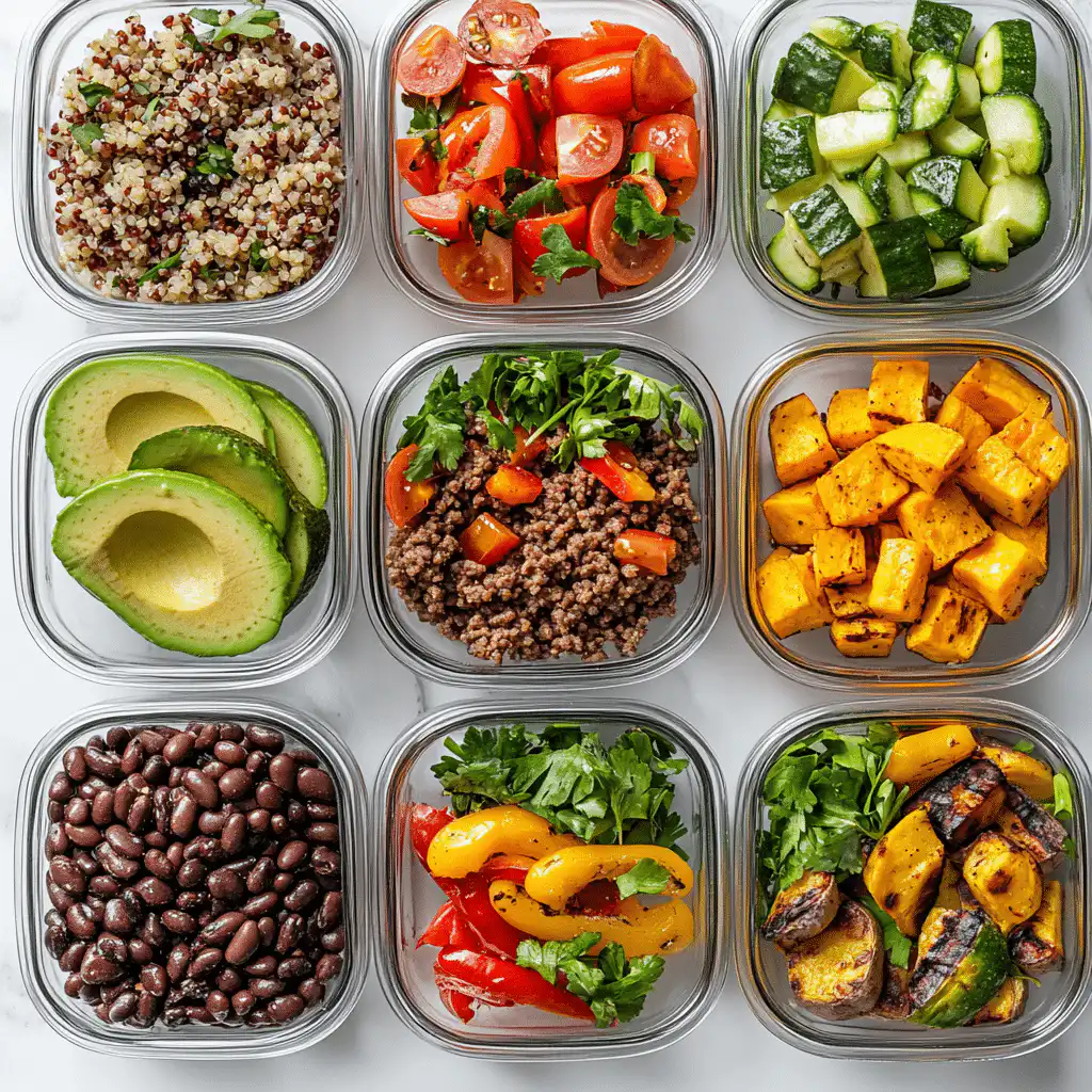 beef meal prep high protein containers