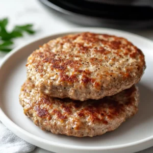 how long to air fry frozen turkey burgers