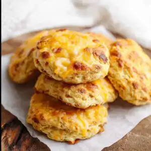 High protein biscuits on parchment paper