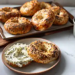 Basket of high protein gluten free bagels