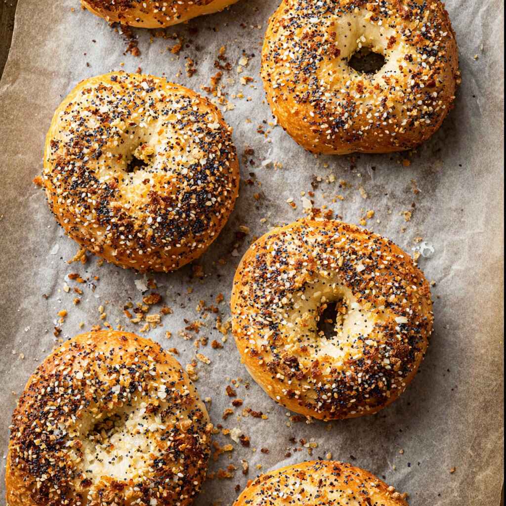 protein bagel recipe cottage cheese stacked