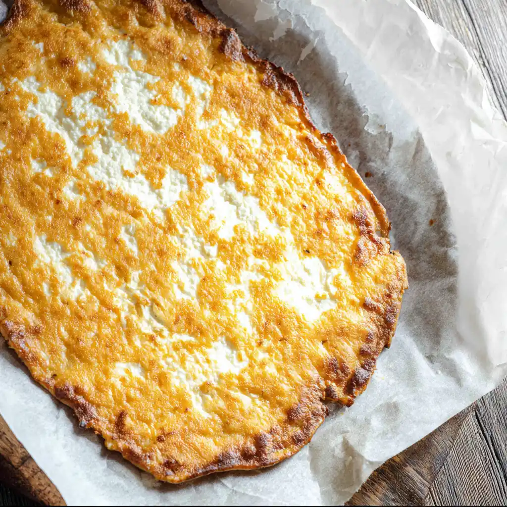 cottage cheese flatbread recipe with golden edges