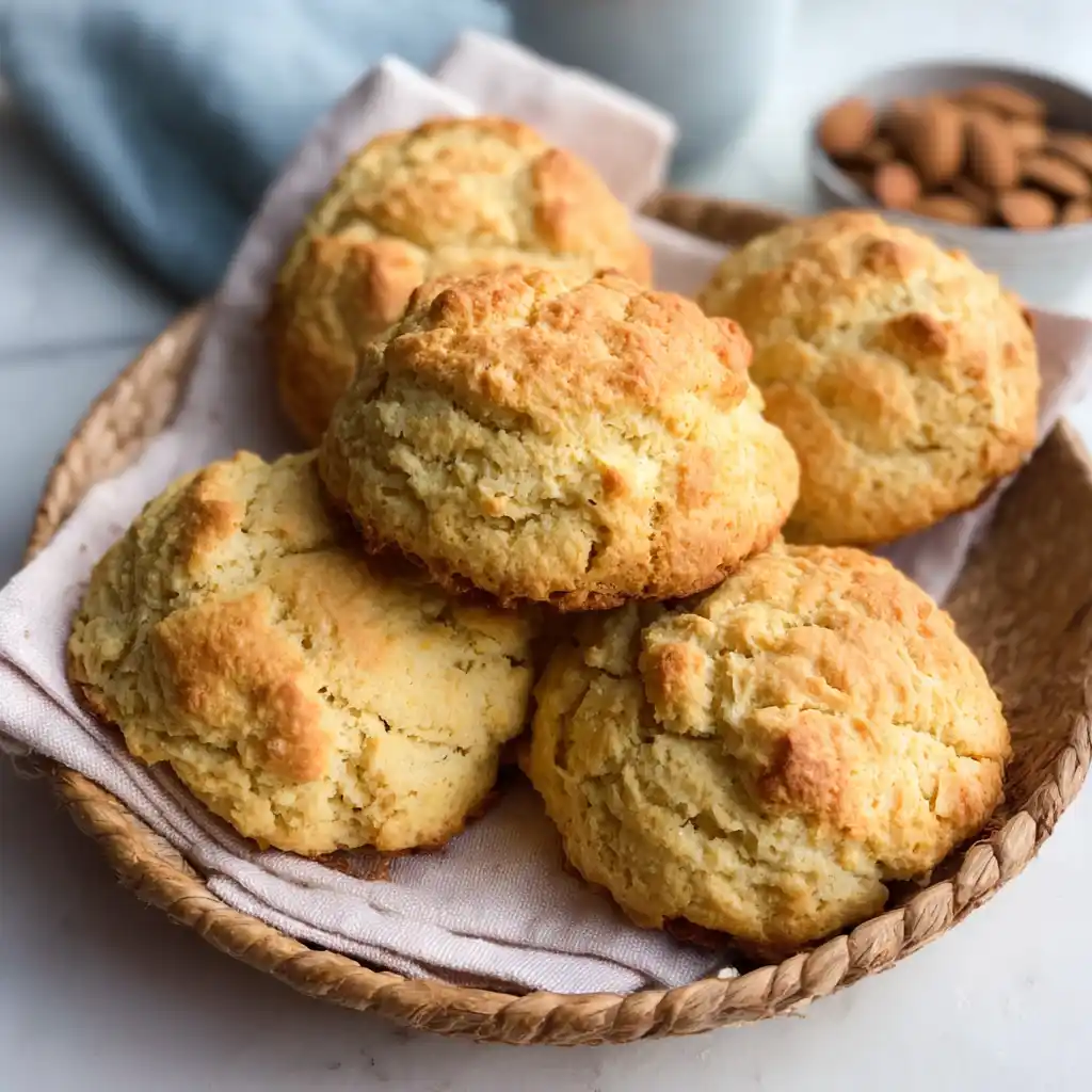 High protein breakfast biscuits with almond flour