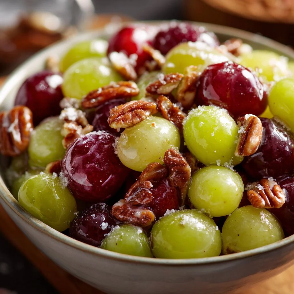 Delicious Chicken Salad Chick grape salad served in a bowl