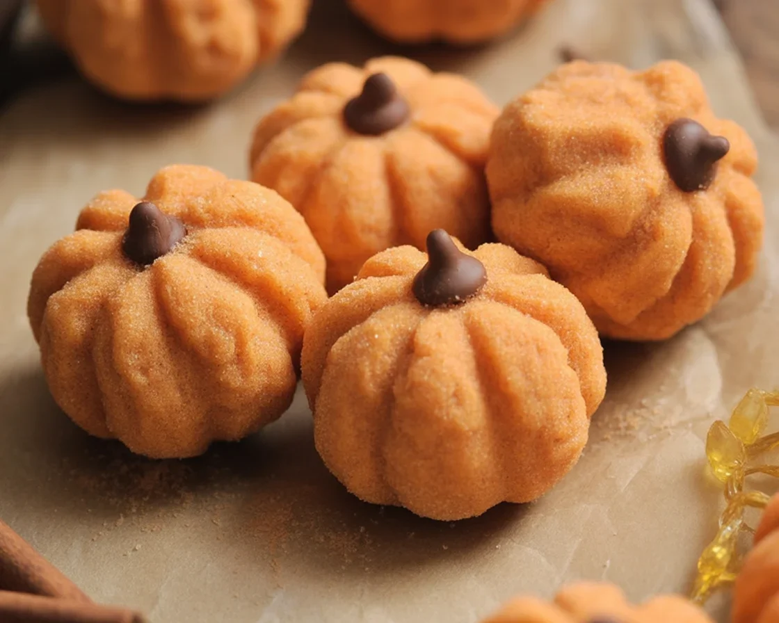 Delicious Pumpkin Cheesecake Truffles dipped in white chocolate, perfect fall dessert.