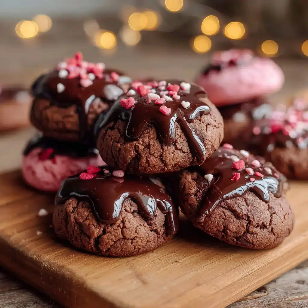 Delicious ganache cookies with a rich chocolate filling