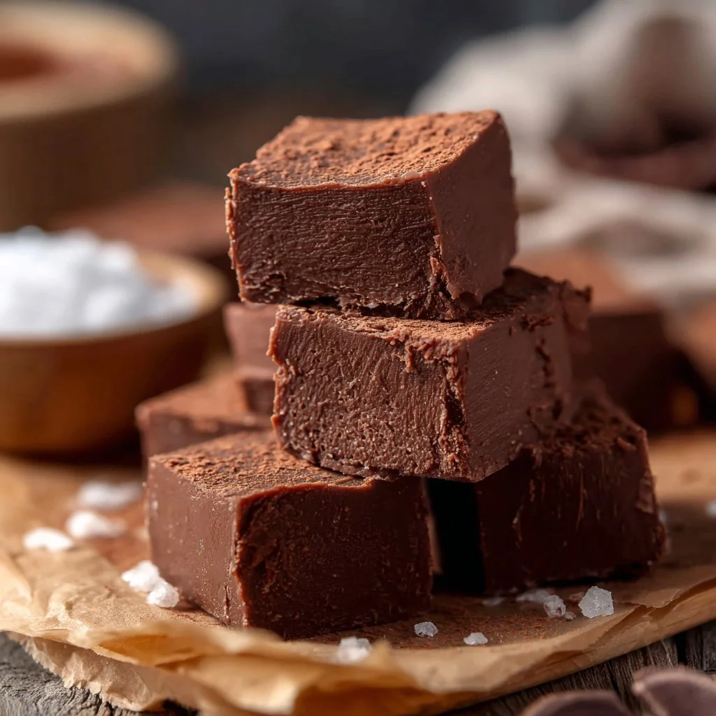 Delicious and healthy two-ingredient fudge made with simple ingredients.