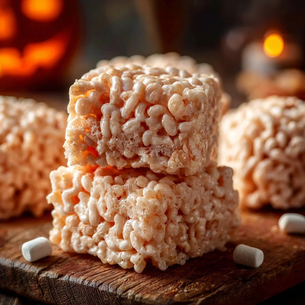 Spooky Marshmallow Rice Krispies brains for Halloween treats
