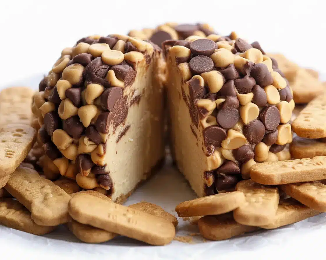 Delicious peanut butter cheesecake balls coated in chocolate.