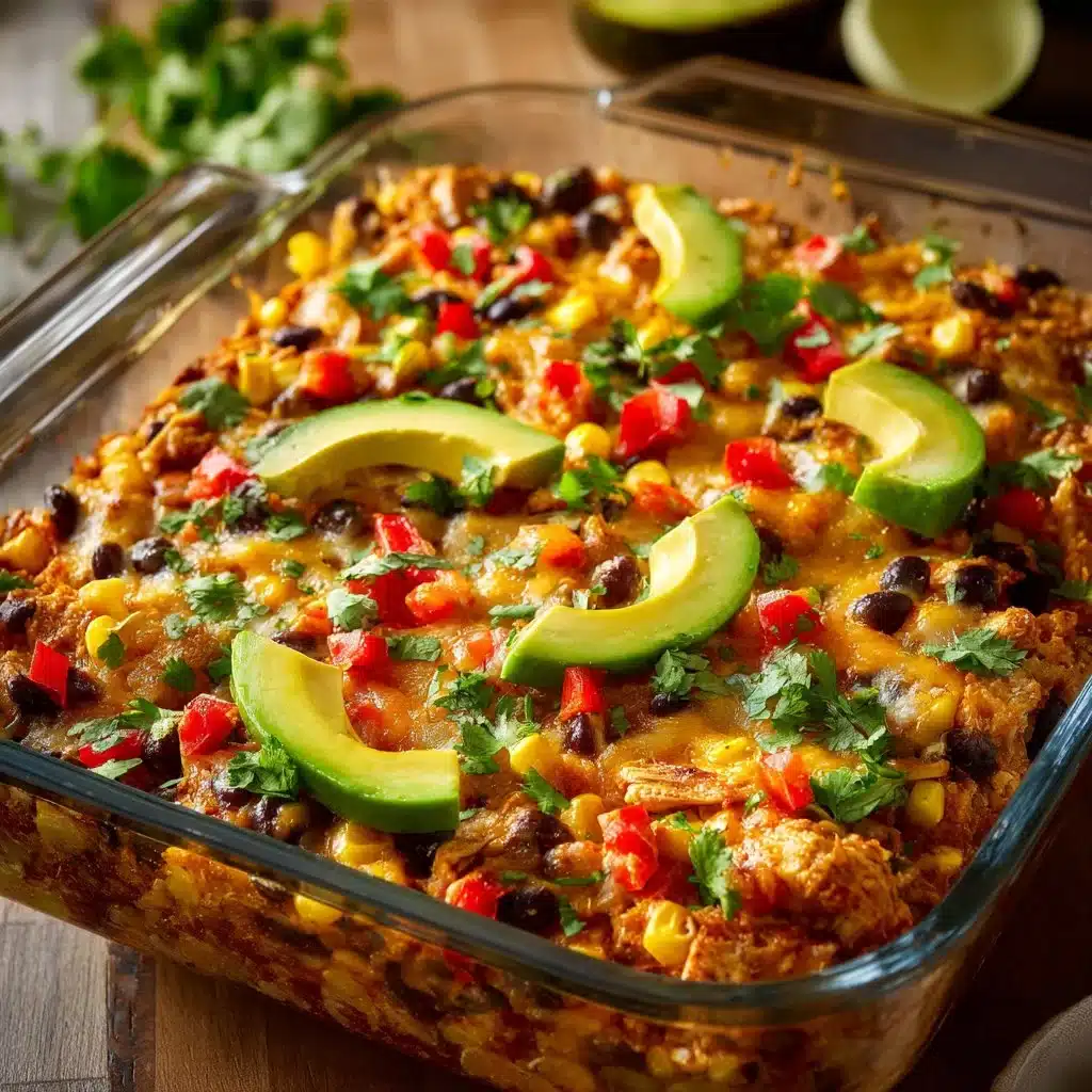 High-Protein Chicken Cottage Cheese Enchilada Bowl topped with fresh cilantro