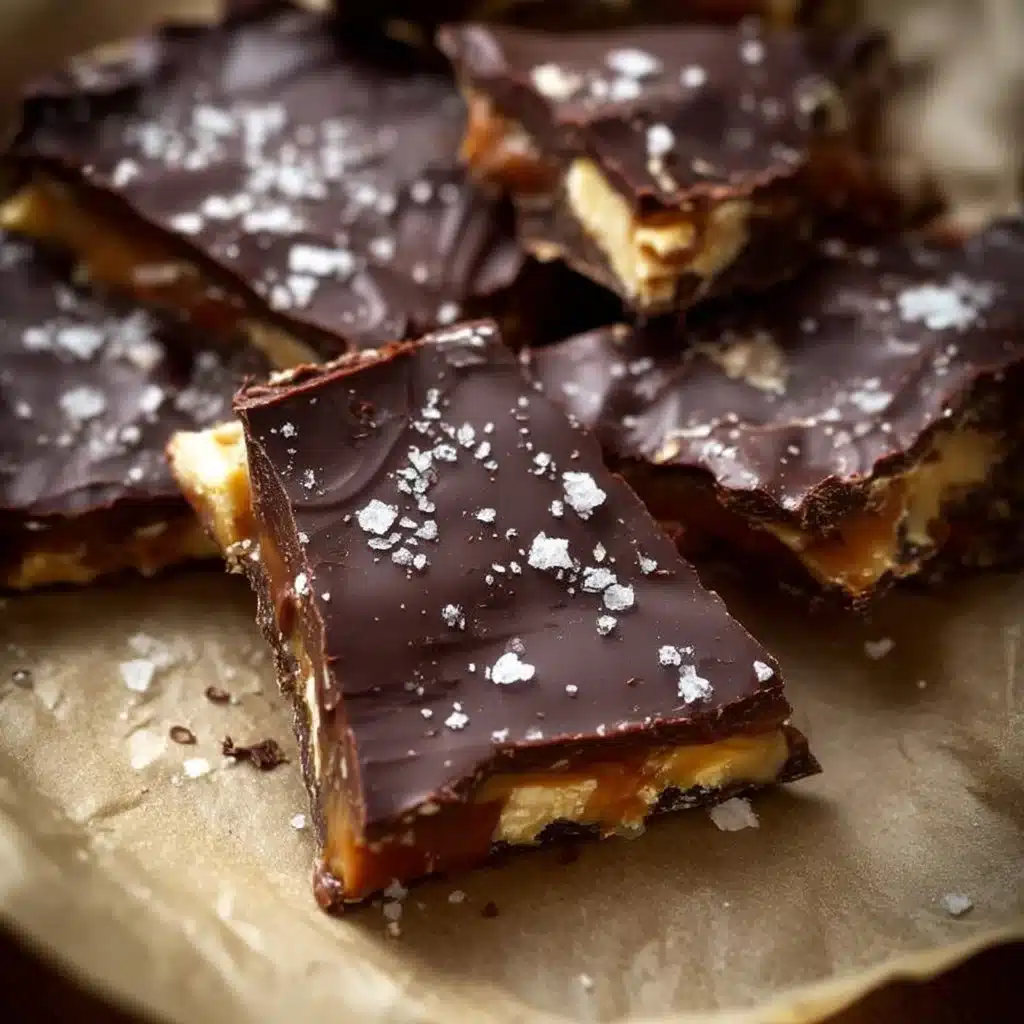 Delicious chocolate date bark with nuts and dried fruits on a wooden platter