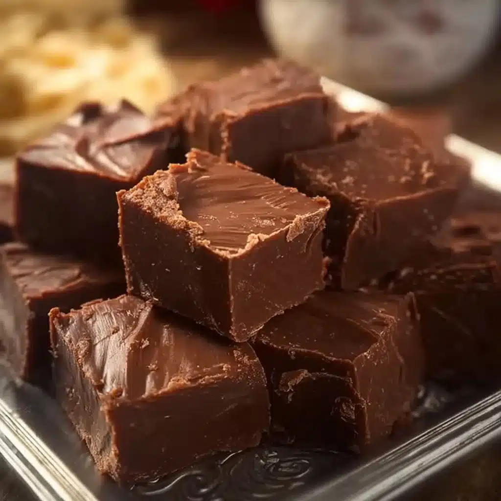 Homemade chocolate fudge dessert with rich and creamy texture