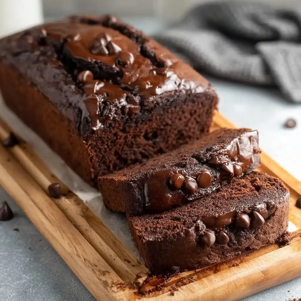 Delicious Hot Fudge Brownie Bread fresh out of the oven