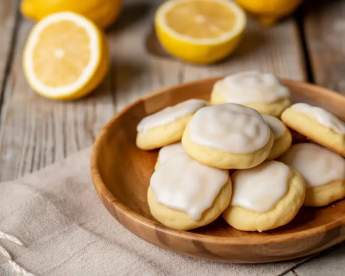 Delicious Lemon Meltaway cookies, golden and soft, ready to melt in your mouth.