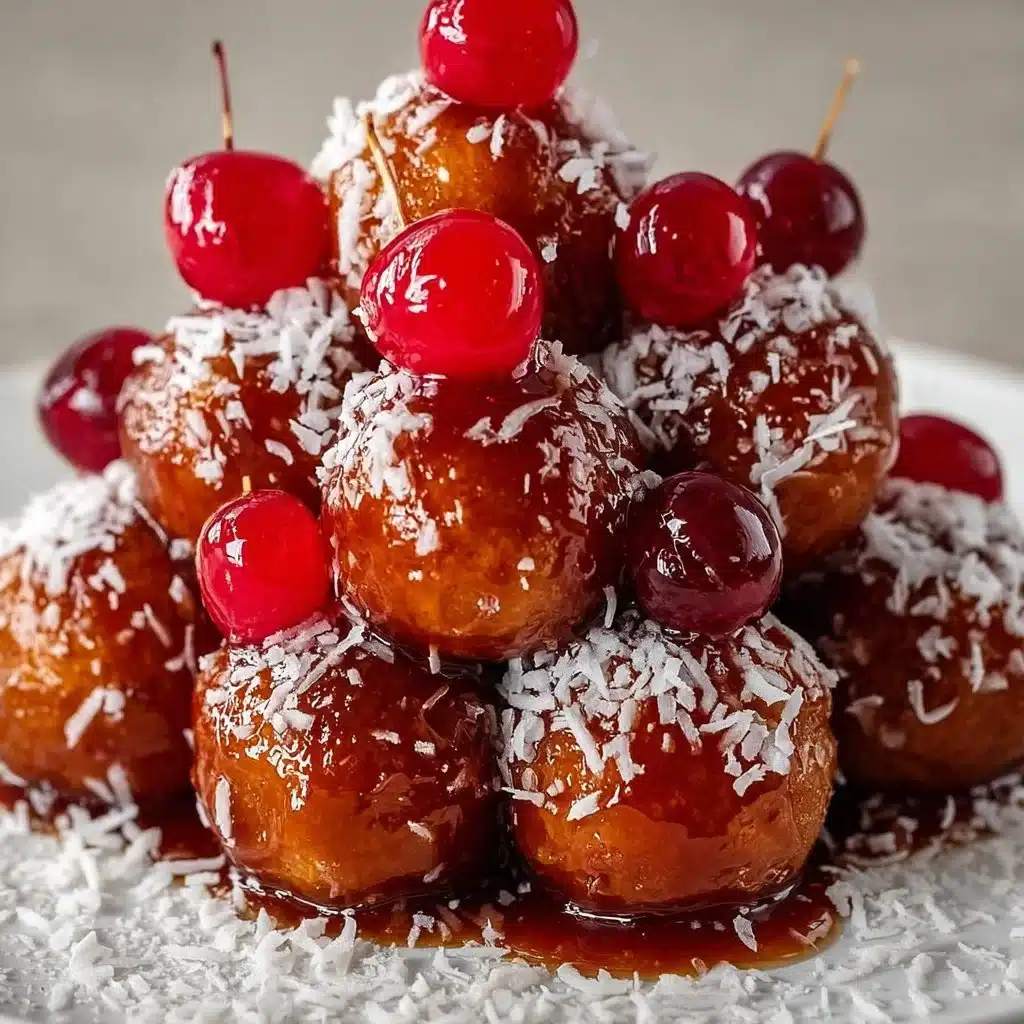 Delicious Cherry Caramel Balls ready to satisfy your sweet tooth