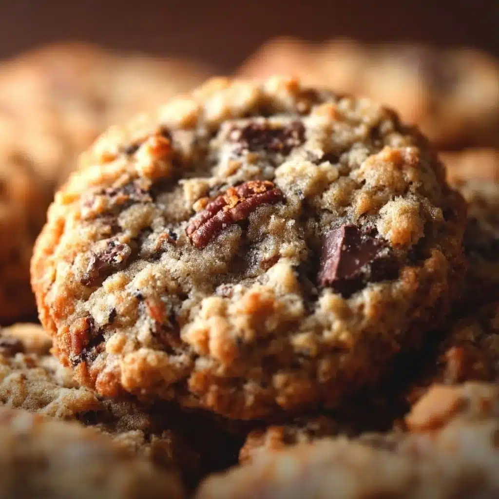 Delicious pecan pie oatmeal cookies with a rich pecan flavor and sweet oatmeal