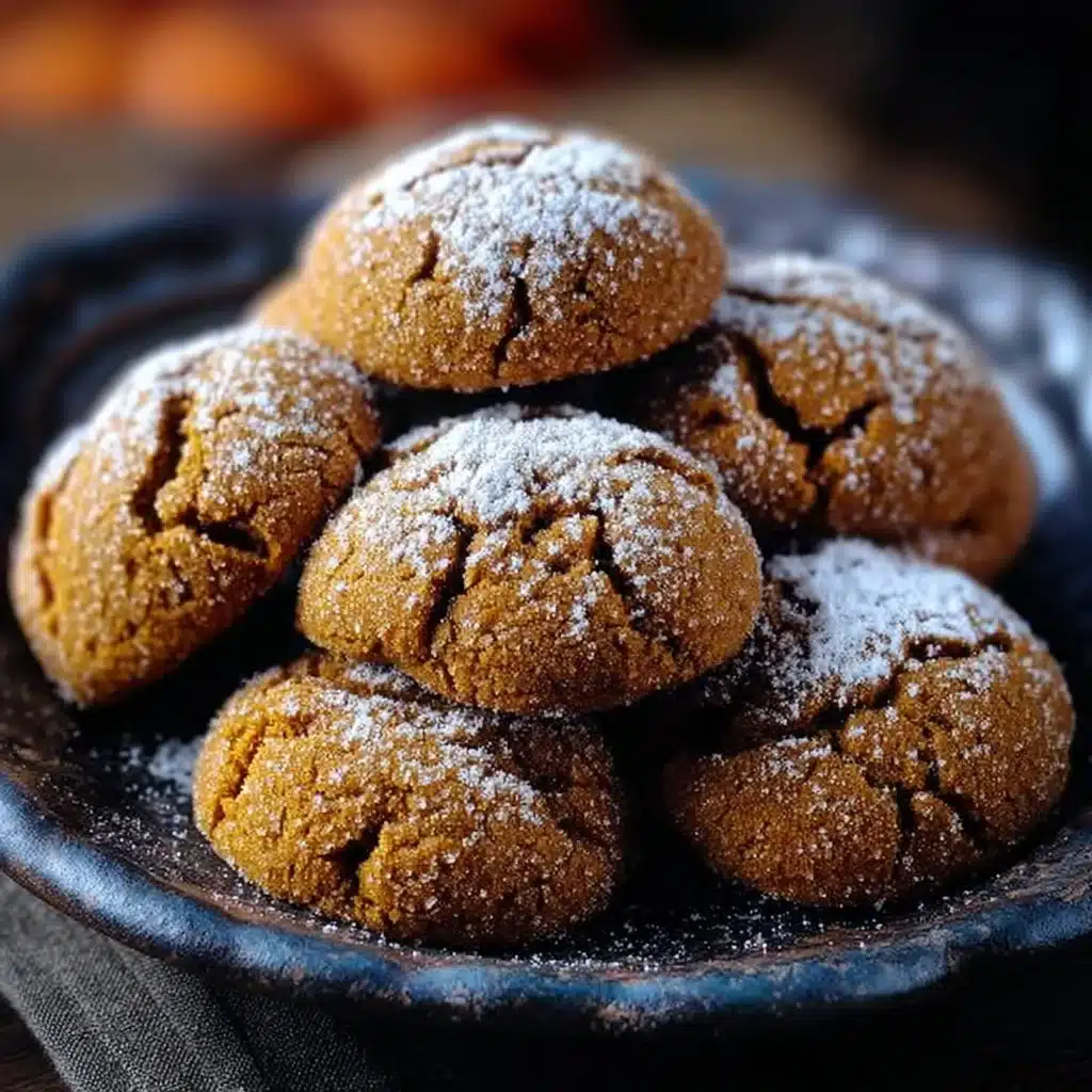 Delicious Pumpkin Molasses Cookies fresh out of the oven