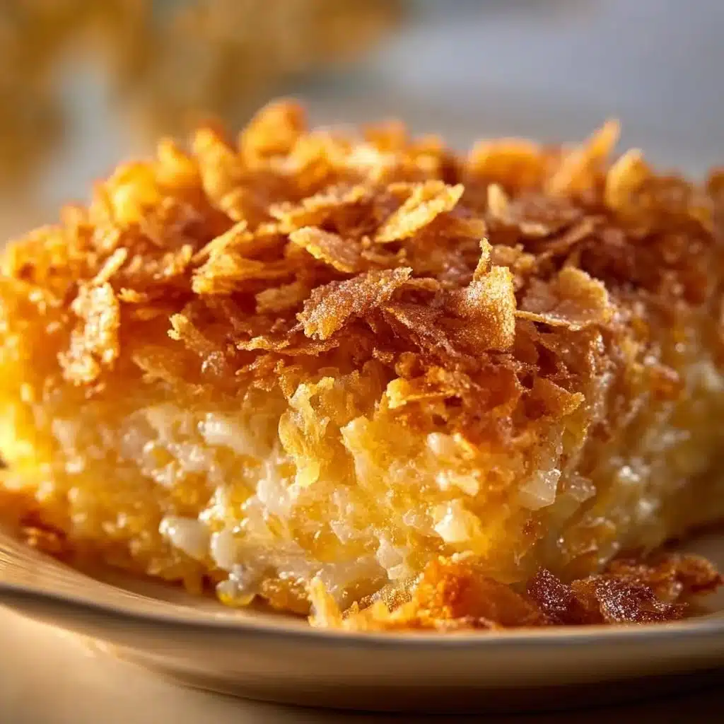 Southern Sweet Onion Casserole with creamy topping and golden crust