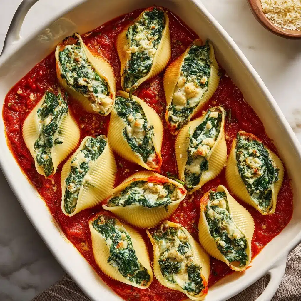 Delicious vegan stuffed shells filled with plant-based ricotta and herbs