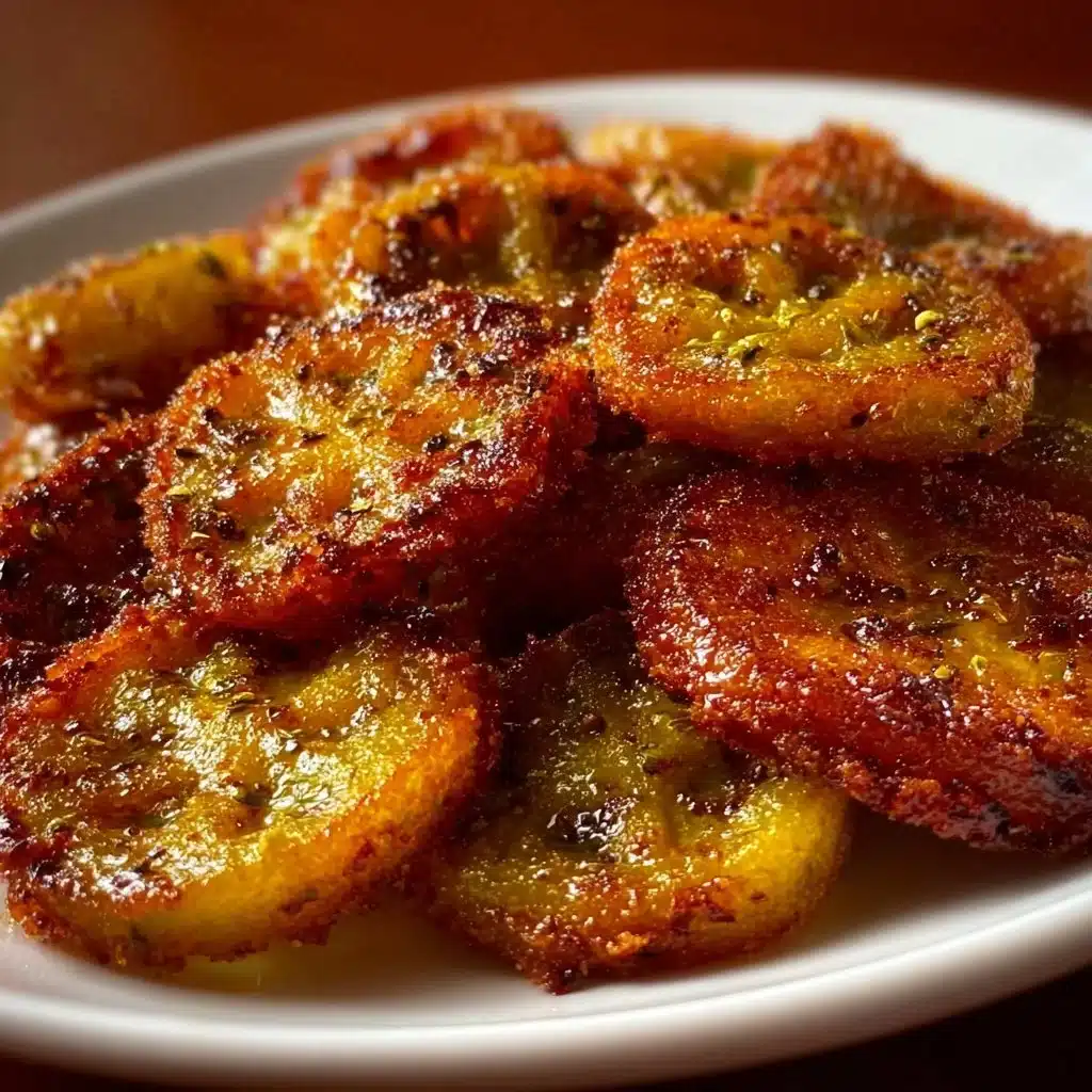 Crispy air fryer banana pepper coins served as a snack or side dish