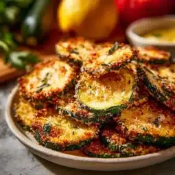 Baked Parmesan Zucchini - a healthy and flavorful side dish made with fresh zucchini.