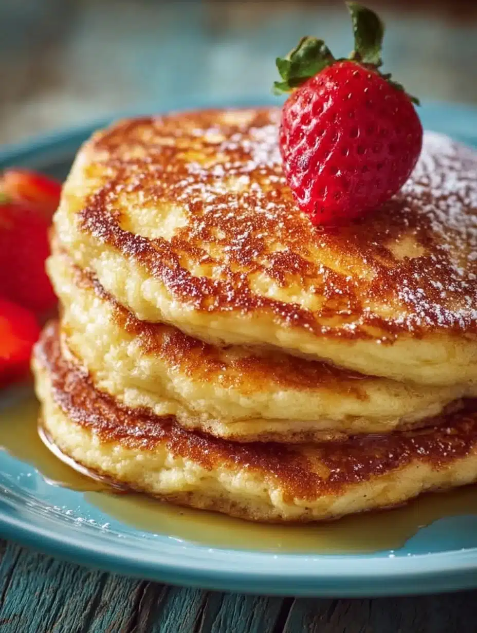 Delicious sweet Mexican pancakes topped with syrup and fruit, served on a plate