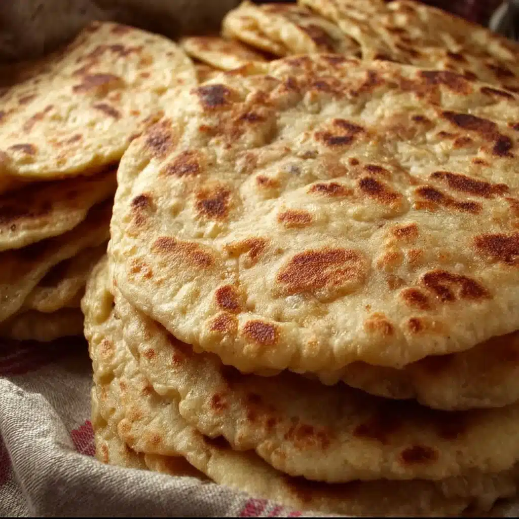 Delicious sweet griddle cakes stacked and drizzled with syrup