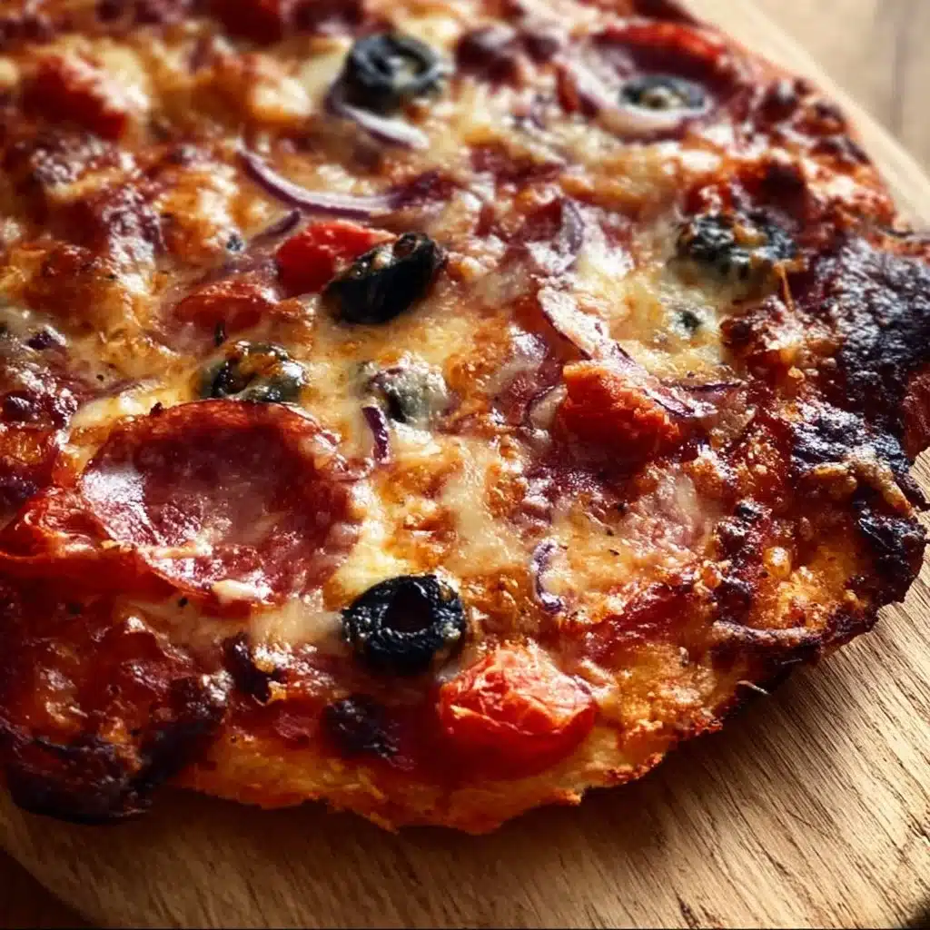 Delicious Bee Sting Pizza with spicy honey glaze and fresh toppings
