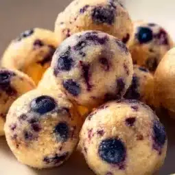 Blueberry Lemon Cottage Cheese Protein Bites for a nutritious snack