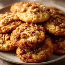 Delicious Gilmore Girls inspired coffee cake cookies on a plate.