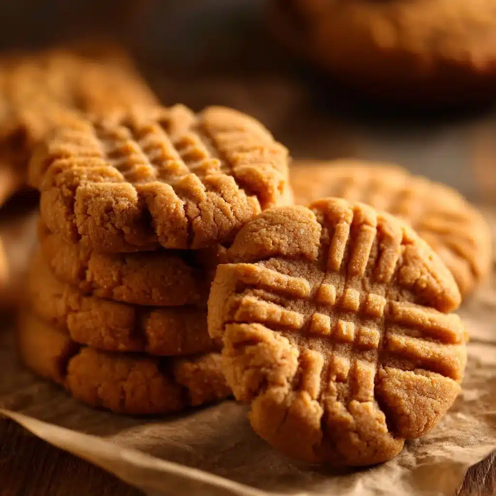 Healthy peanut butter cookies made with Greek yogurt for a nutritious treat