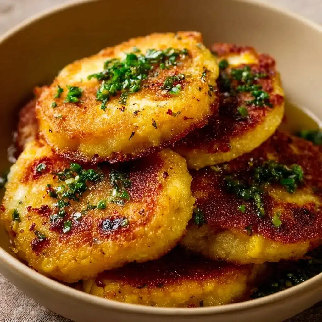 Venezuelan sweet corn cachapas served with cheese and toppings