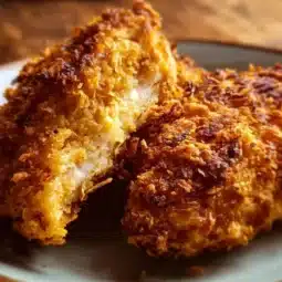 Juicy air fryer chicken breasts served with vegetables on a plate
