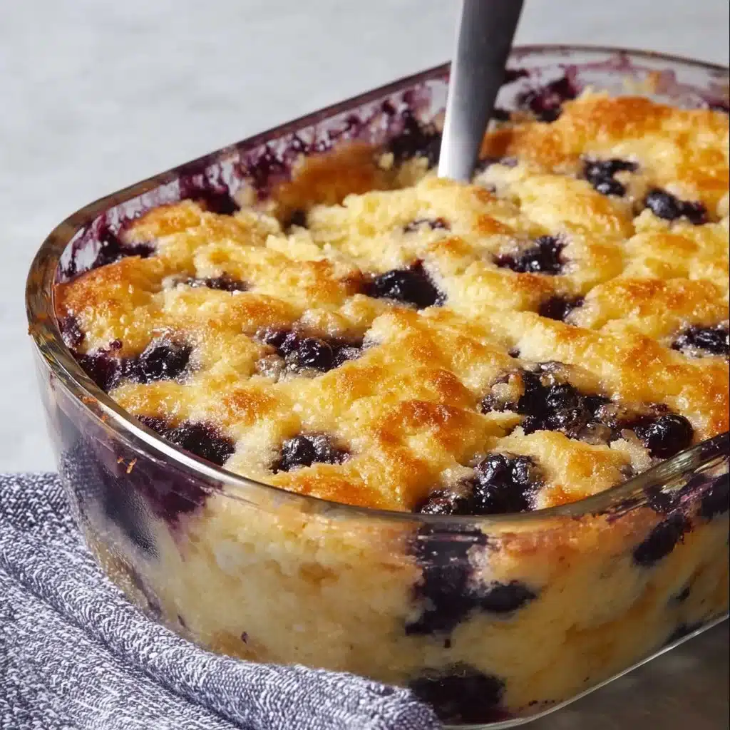 Cream cheese berry cobbler with fresh berries and crumbly topping
