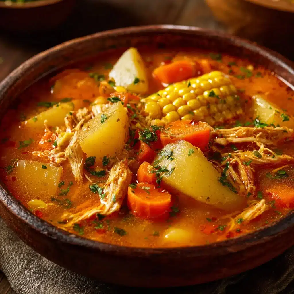 Mexican Chicken Soup with Corn and Potatoes