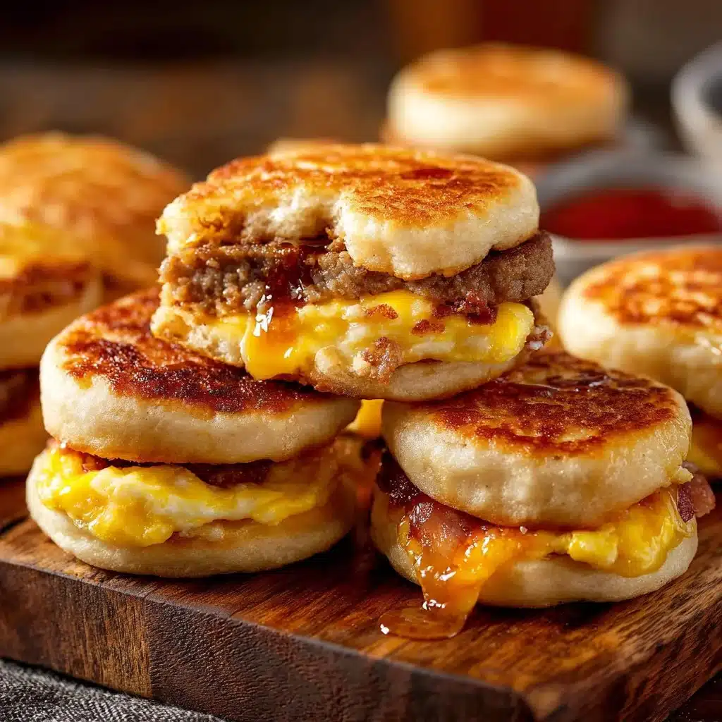 Delicious McGriddle Bites with savory filling, perfect for a quick breakfast.