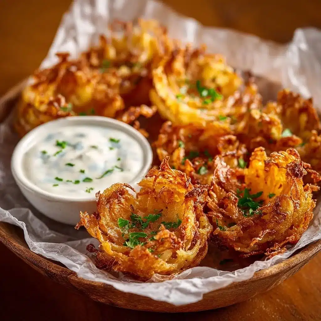 Mini bloomin' onions served with buttermilk ranch dip