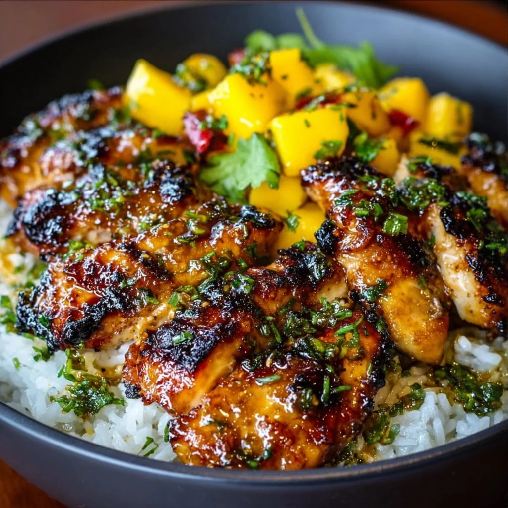 Asian Mango Glazed Chicken