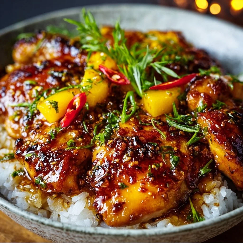 Asian Mango Glazed Chicken