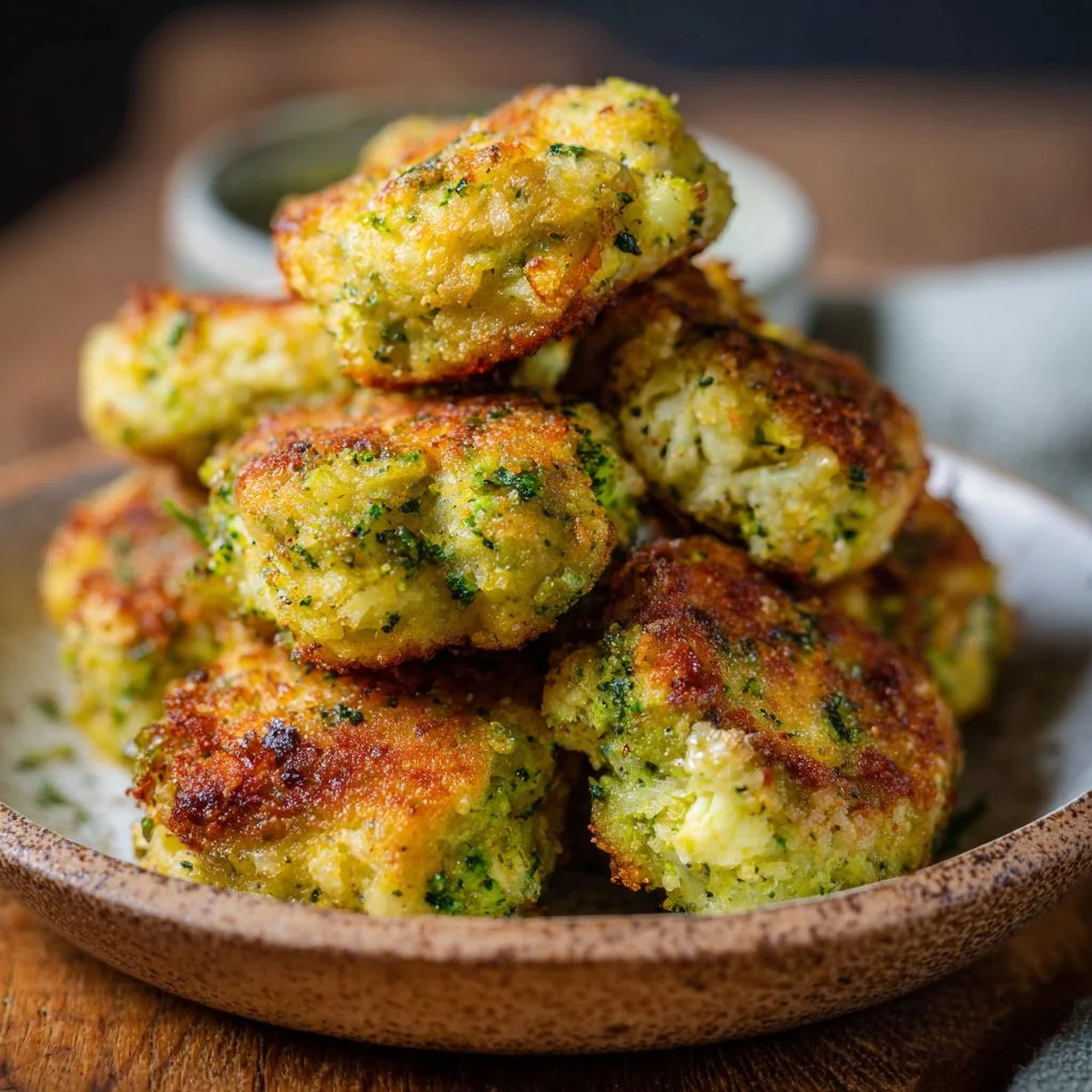 Delicious broccoli cauliflower nuggets for baby led weaning