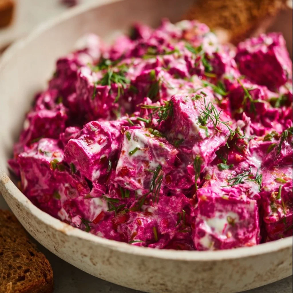 Beetroot Salad Dip With Greek Yogurt