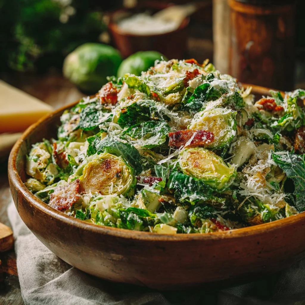 Brussels Sprouts Caesar Salad