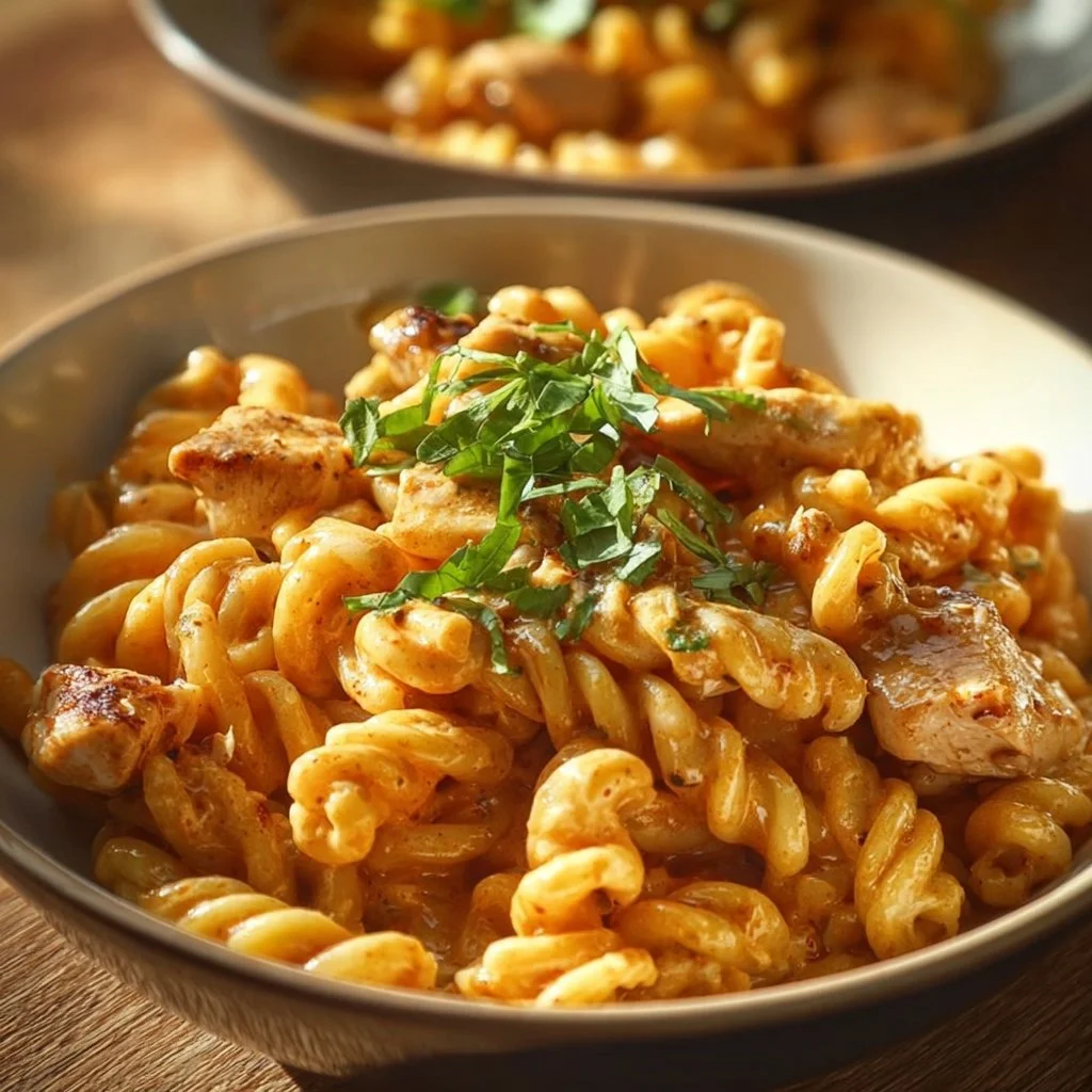 Creamy Sweet and Spicy Cajun Chicken Pasta