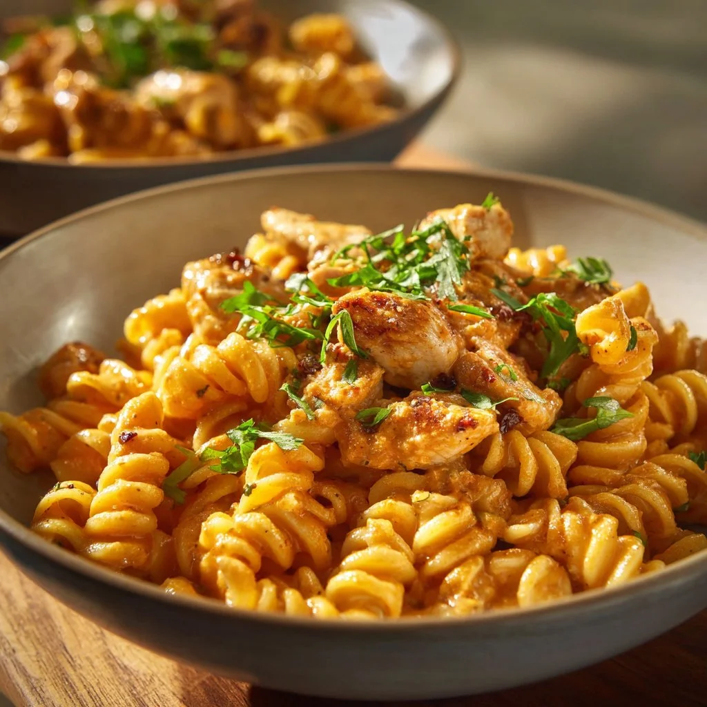Creamy Sweet and Spicy Cajun Chicken Pasta