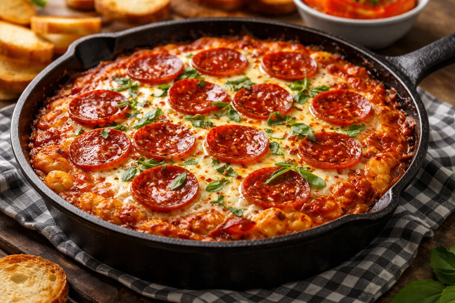 Deliciously Cheesy Hot Honey Pepperoni Pizza Dip to Savor