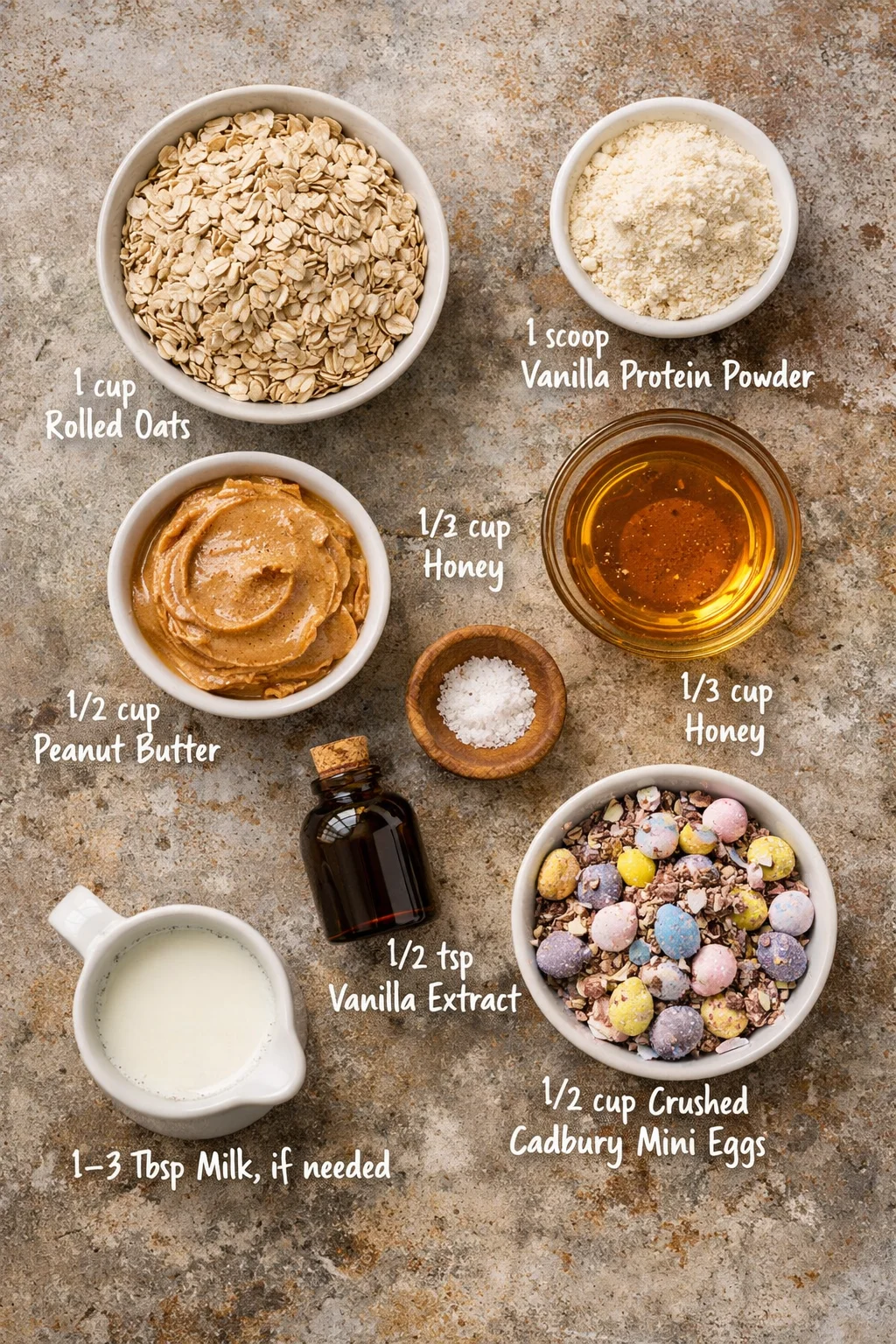cadbury egg protein balls