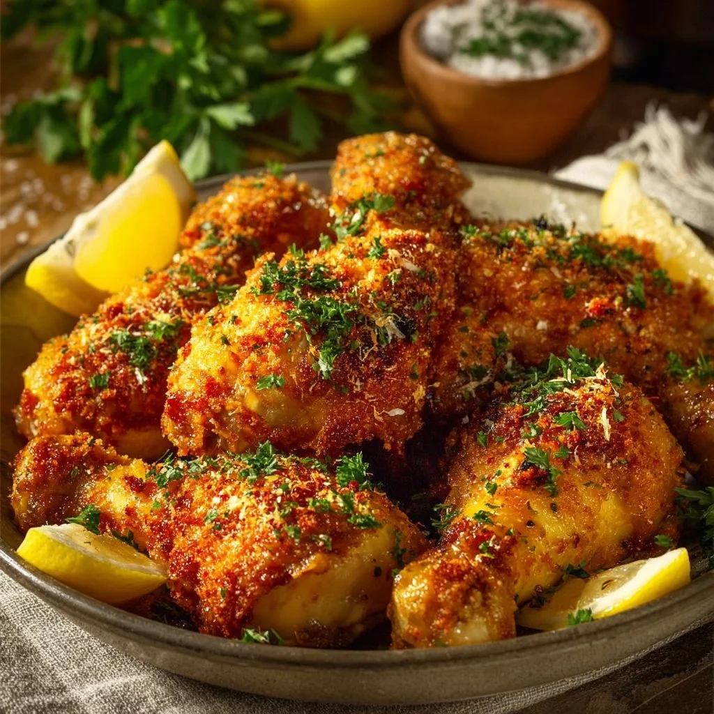 Garlic Parmesan Chicken Drumsticks