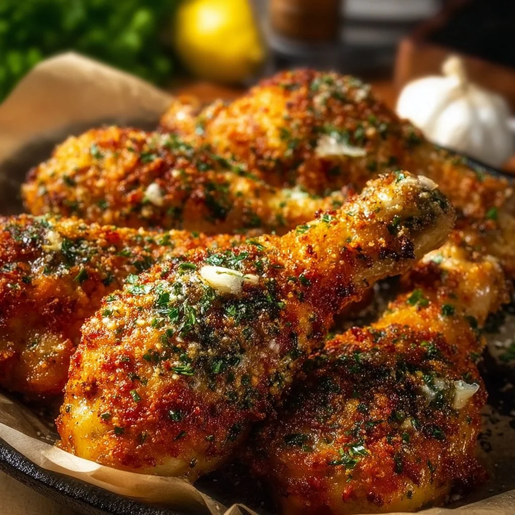 Garlic Parmesan Chicken Drumsticks