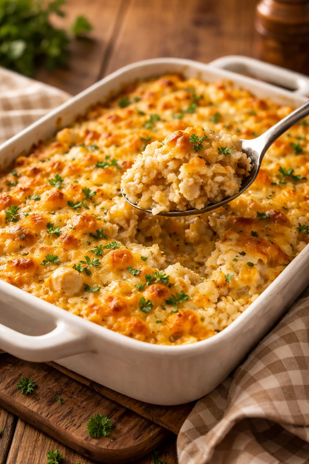 Angel Chicken Rice Casserole