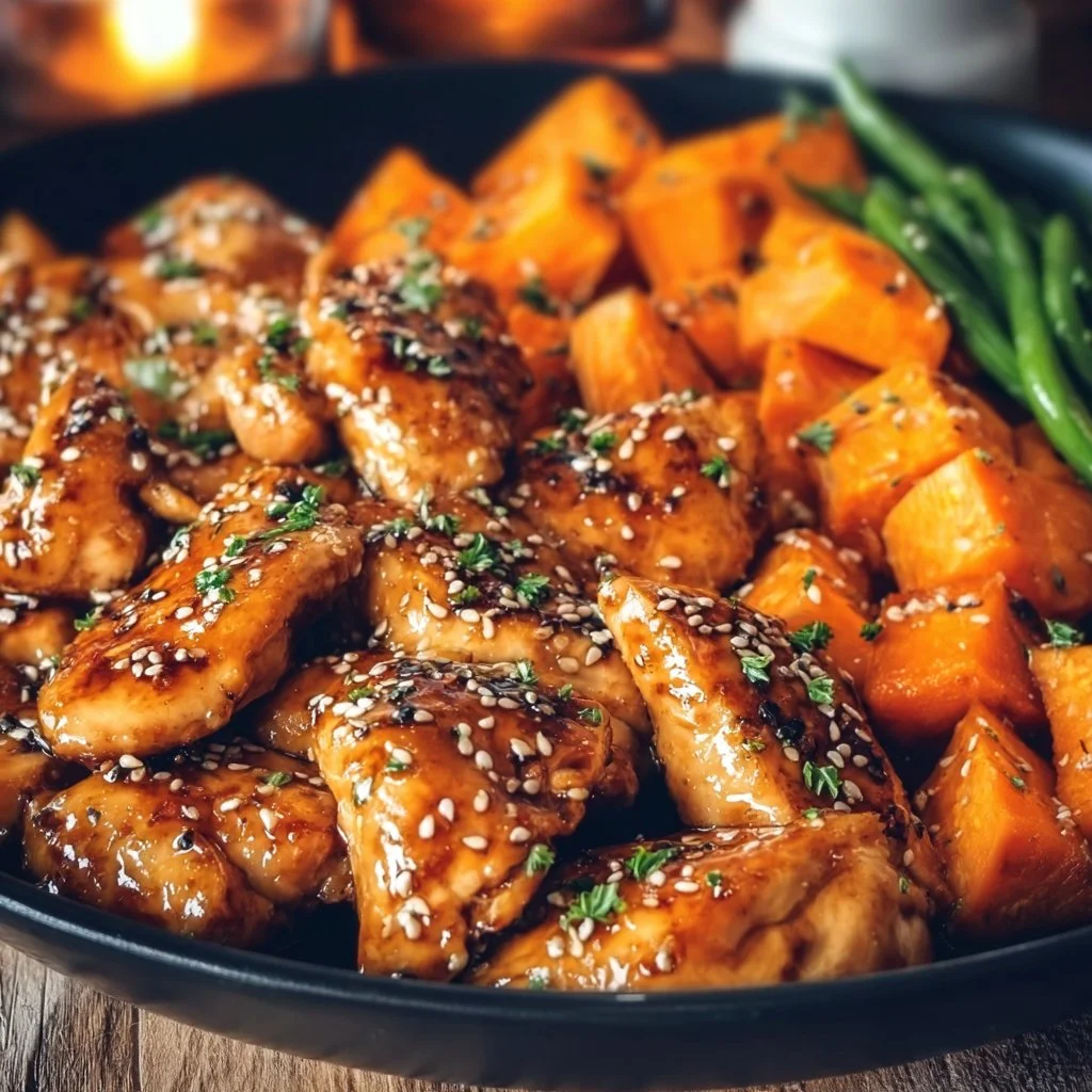 Discover the Best Honey Garlic Chicken and Sweet Potato Recipe for a Quick and Delicious Dinner